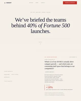 Boardroom — Executive Market Intelligence Landing Page Template