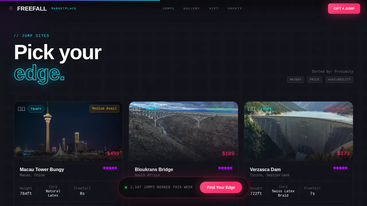 Apex — Thrilling Adventure Sports Marketplace Landing Page Template