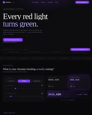 Intelligent Compliance Platform Landing Page Template