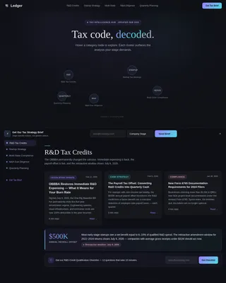 Ledger — Expert Accounting Firm Landing Page Template