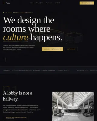 Nexus — Visionary Architectural Design Landing Page Template