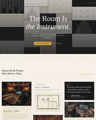 Acoustic & Specialty Design Blog Website Template