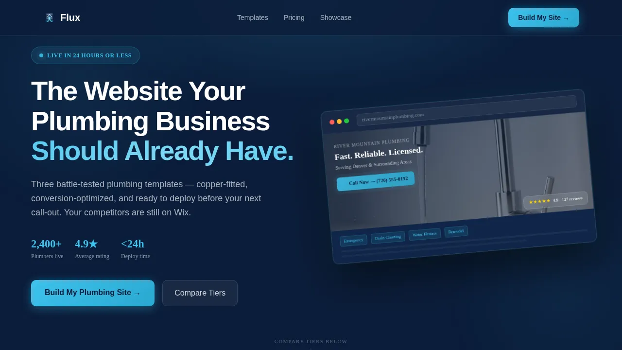 Plumbing Digital Presence Reviews Website Template