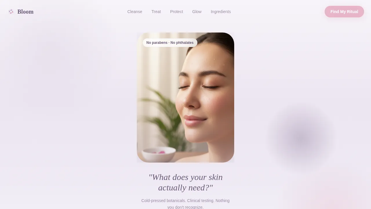 Beauty & Cosmetics Brand Blog Website Template