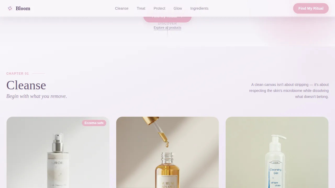 Beauty & Cosmetics Brand Blog Website Template