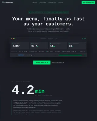 Cannabis Digital Presence Professional Website Template