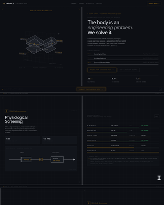 Capsule - Precision Astronauttraining Landing Page Template