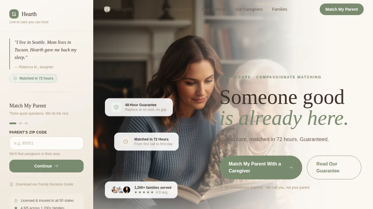 Home Care Agency Professional Website Template