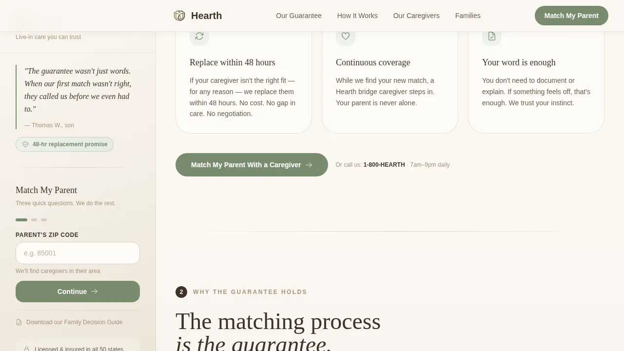Home Care Agency Professional Website Template