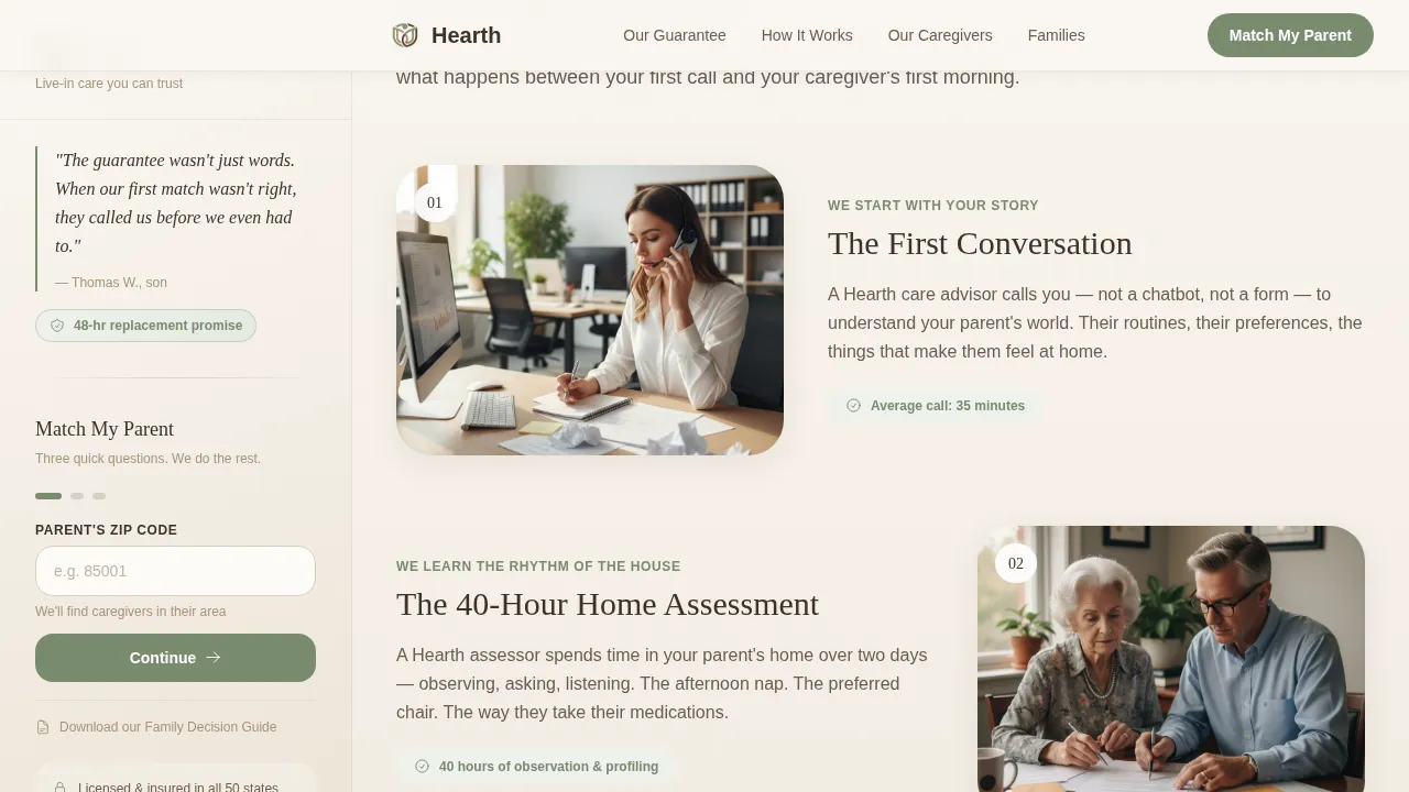 Home Care Agency Professional Website Template