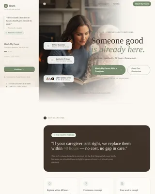 Home Care Agency Professional Website Template