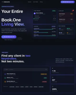 Insurance Software & SaaS Booking Website Template
