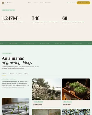Advanced Nursery & Plant Farm Portfolio & Case Study Website Template