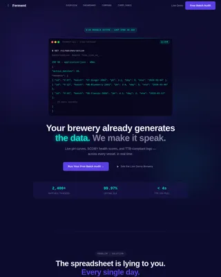 Kombucha Vertical SaaS Professional Website Template