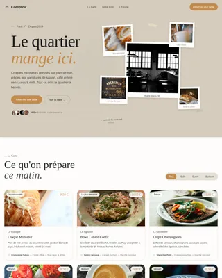 Bistro — Artisan French Cuisine Landing Page Template