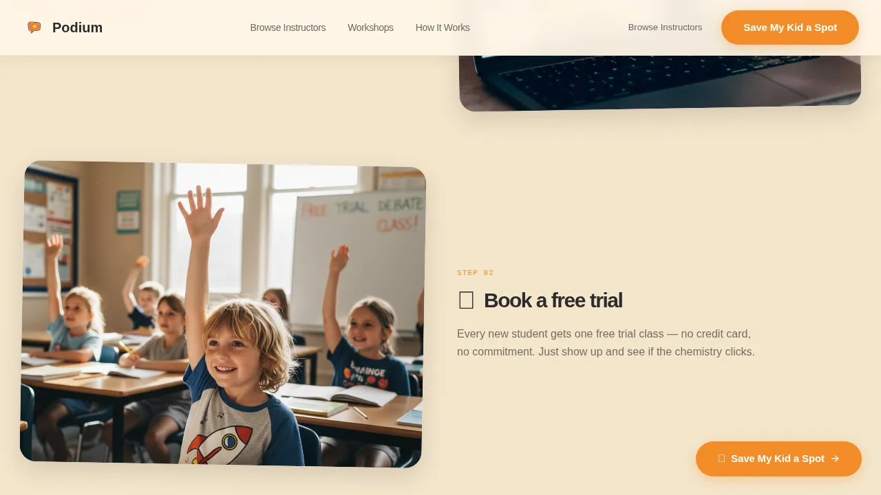 Kids Debate & Public Speaking Directory Website Template