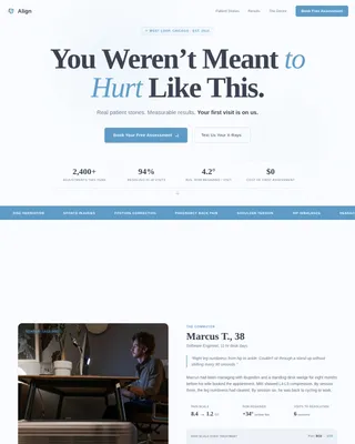 Balance — Trusted Chiropractic Booking Landing Page Template