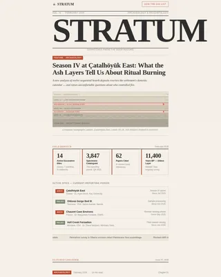 Chronicle — Immersive Geology Journal Landing Page Template