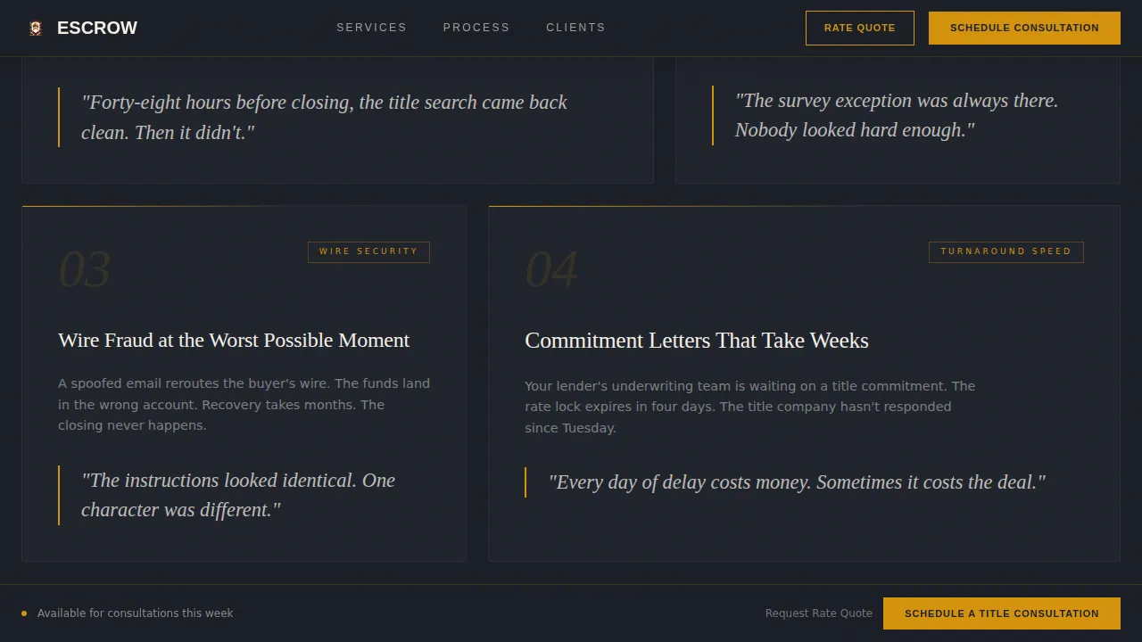 Real Estate & Property Law Booking Website Template