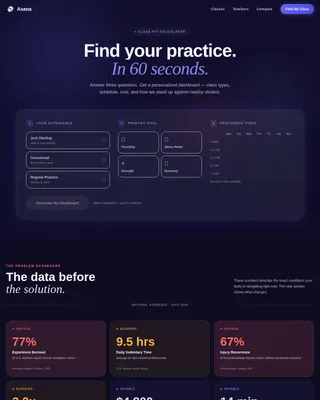Asana - Smart Studio Comparison Landing Page Template