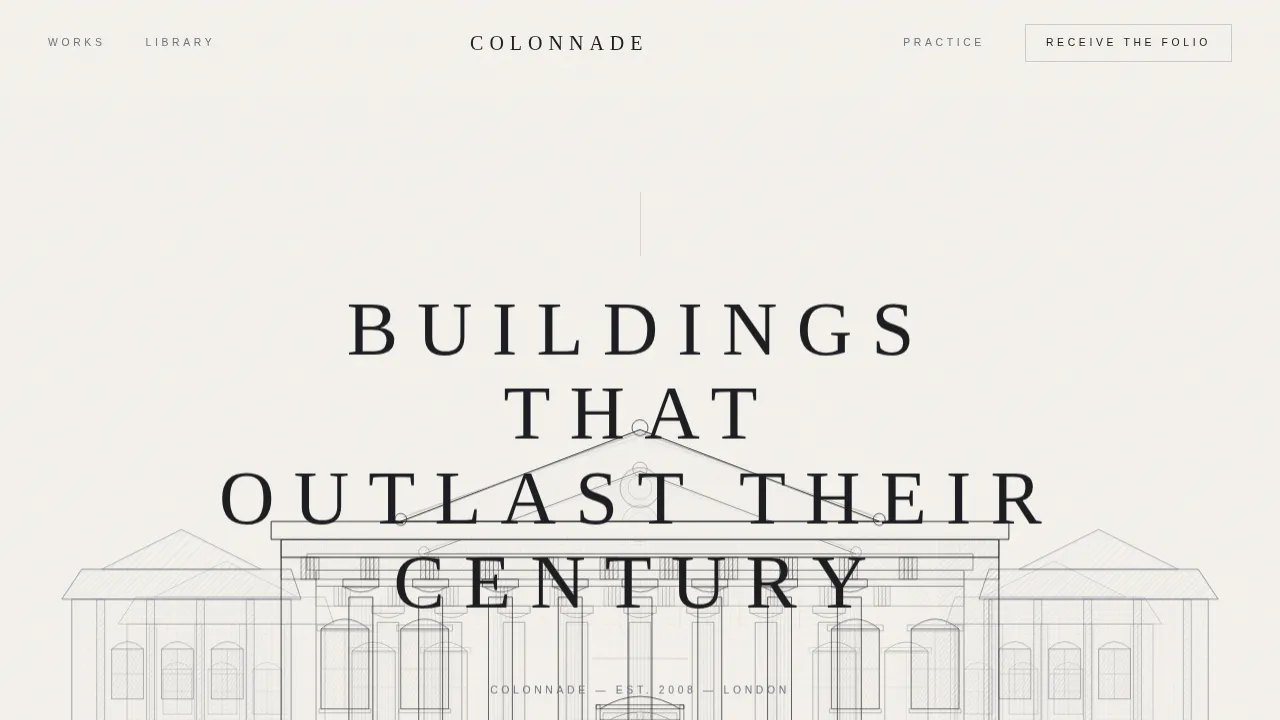 Neo-Classical Architecture Blog Website Template