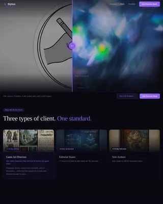 Canvas — Professional Illustration Showcase Landing Page Template