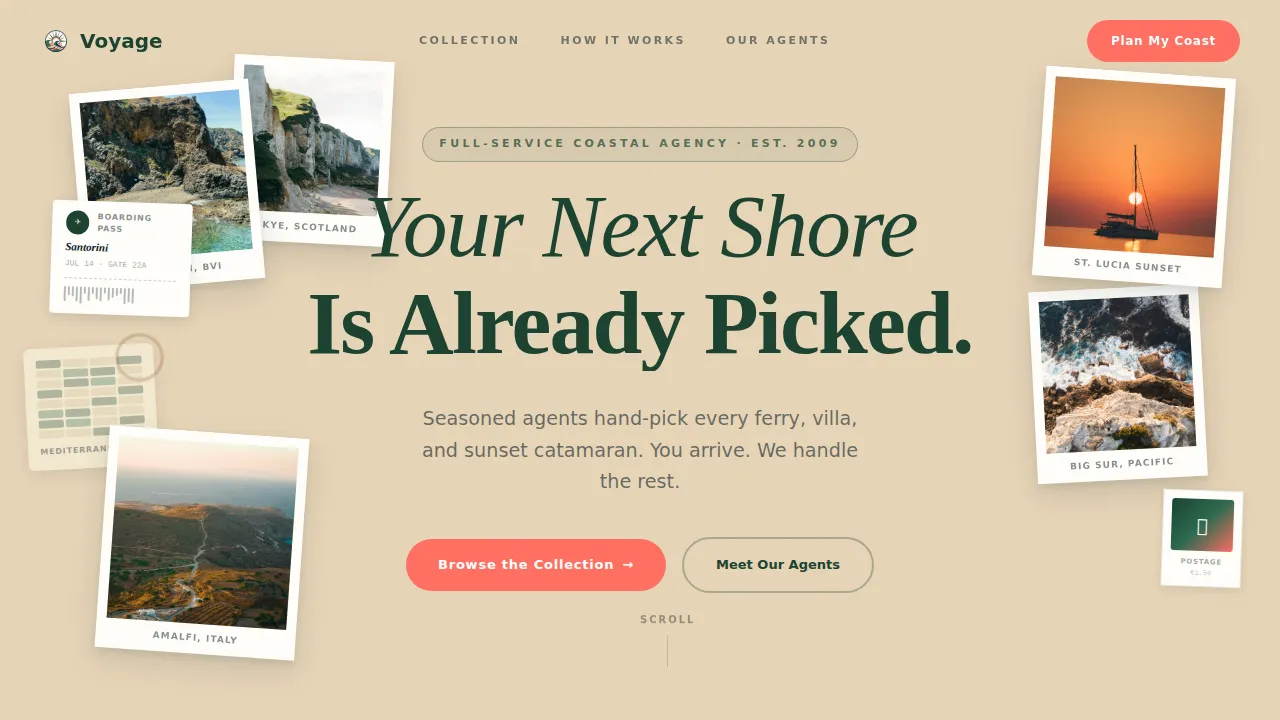 Bespoke Adventure Itinerary Landing Page Template