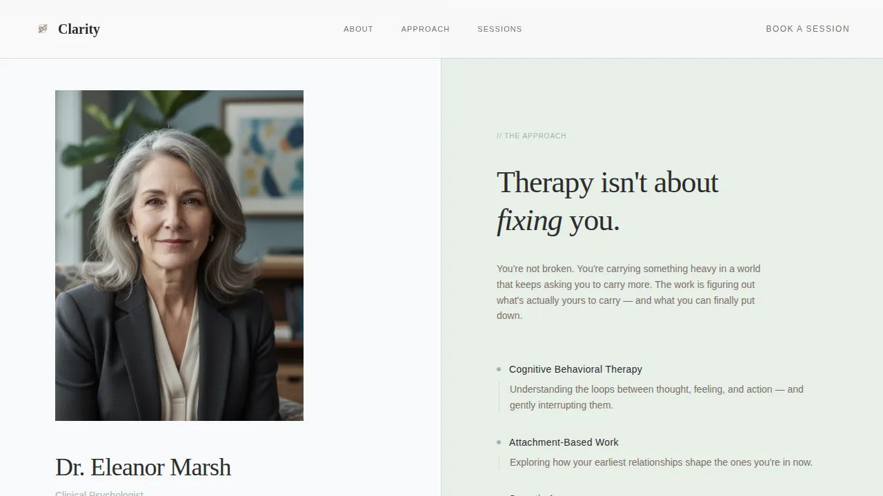 Advanced Psychologist Appointment Booking Website Template