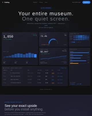 Archive — Intelligent Museum CRM Landing Page Template