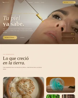 Ancestral Heritage Skincare | Free Website Template | Rocket