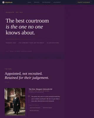 Advanced Mediation & Alternative Dispute Professional Website Template