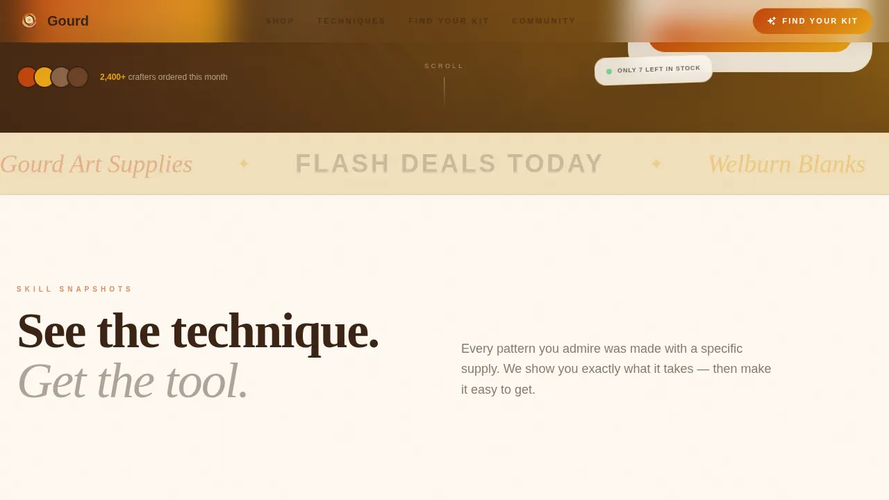 Hobby & Passion Supplies Professional Website Template