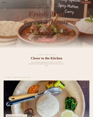 Dawat - Authentic Bangladeshi Catering Landing Page Template