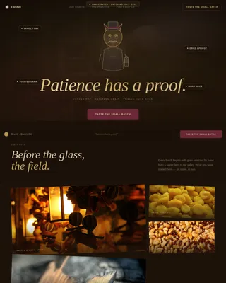 Craft — Premium Artisanal Spirits Landing Page Template