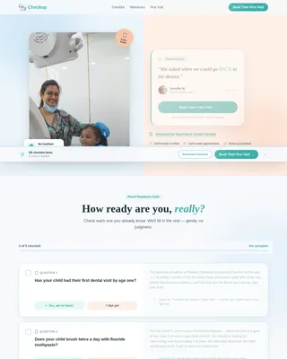 Checkup — Expert Kids Dentistry Landing Page Template