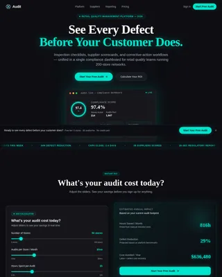 Audit — Smart Retail Compliance Landing Page Template