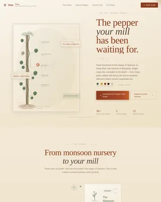 Artisan Spice Grower Landing Page Template