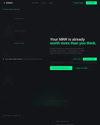 Launch — High-Velocity Financing Platform Landing Page Template