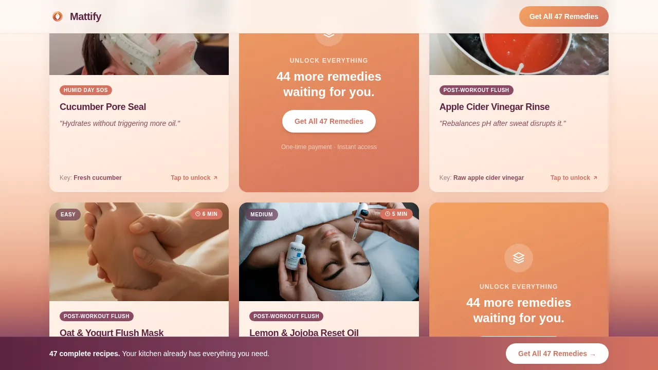 Seasonal Skin Wellness Landing Page Template