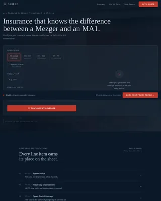 Guardian — Elite Luxury Auto Insurance Landing Page Template