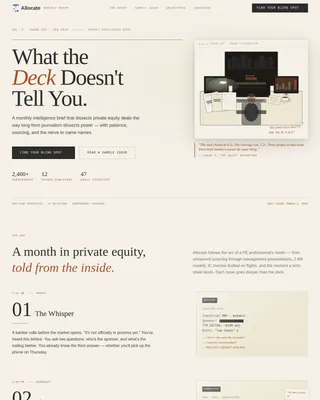 Allocate — Expert Investment Insights Landing Page Template