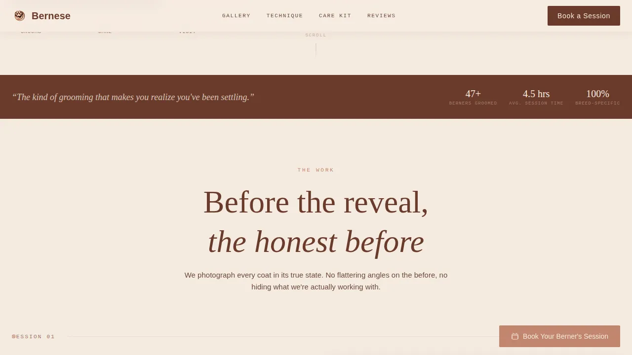 Dog Expert Booking Website Template