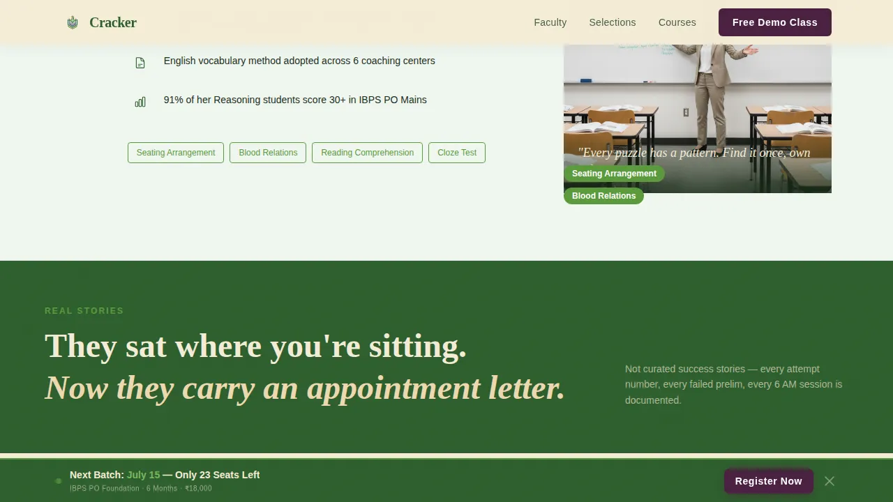 Achieve — Tested Banking Exam Preparation Landing Page Template