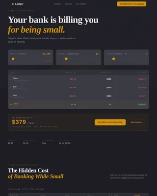 Balance — Transparent Enterprise Banking Landing Page Template