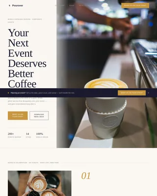 Brew — Boutique Artisan Barista Landing Page Template