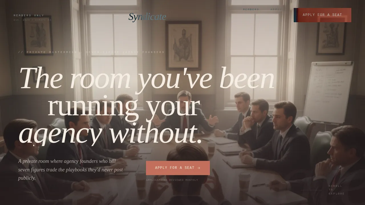 Premium Agency Growth Landing Page Template