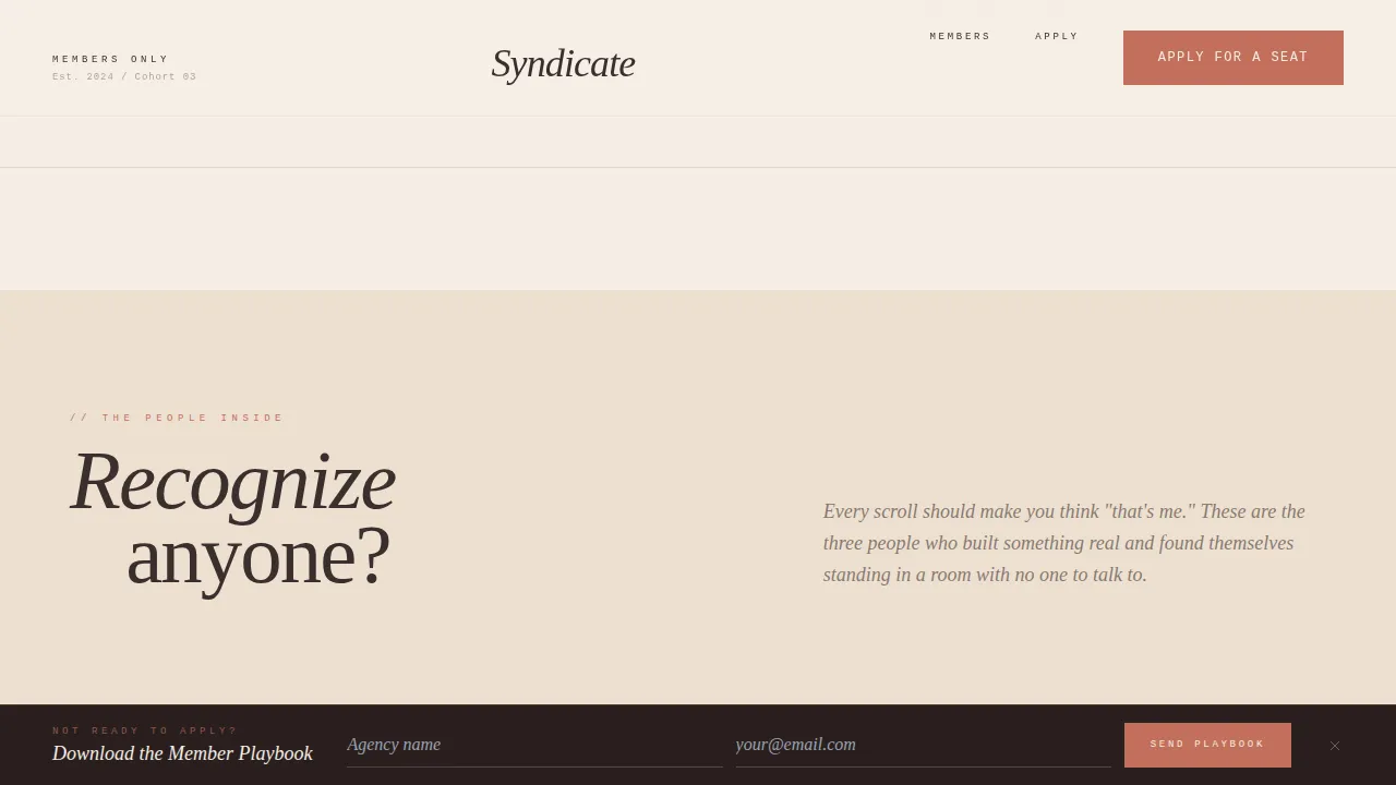 Premium Agency Growth Landing Page Template