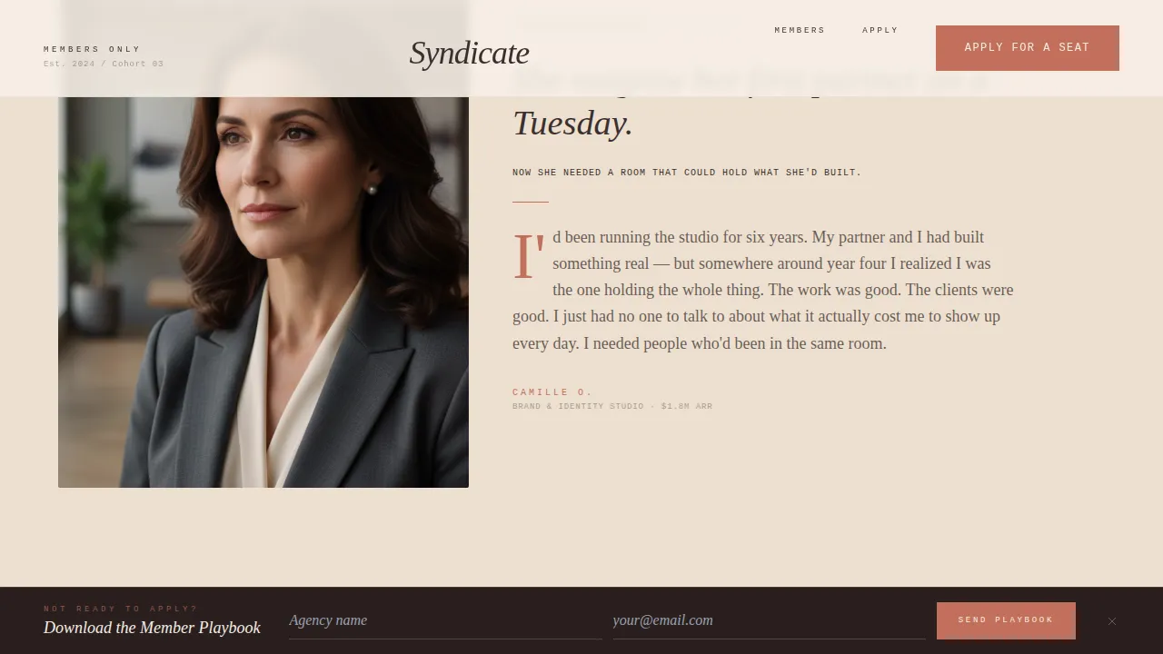 Premium Agency Growth Landing Page Template