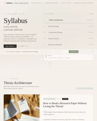 Chapter — Premium Education Insights Landing Page Template