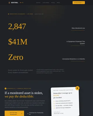 Premium Construction Safety Landing Page Template